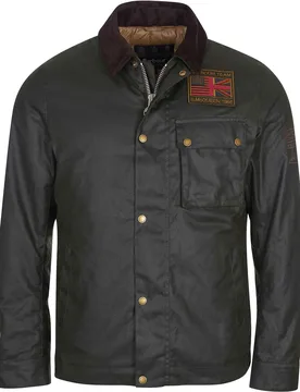 Veste cirée authentique - B.Intl Workers Wax Jacket Sage en Coton - Taille XL - Vert - Barbour - FashionsVida