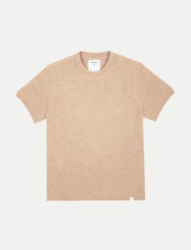 T-Shirt aus meliertem Baumwolljersey Beige XL