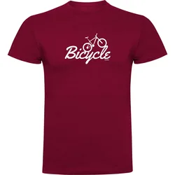 Maglietta A Maniche Corte Bicycle Dark Red