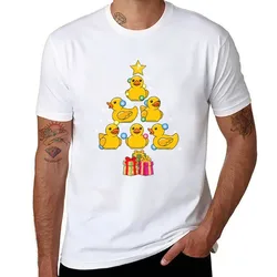 Duck Christmas Tree Duckie and Quack Christmas T-Shirt t shirts for man graphic vintage funny t shirts man T-Shirt