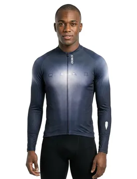 Maglia A Maniche Lunghe Gregarius Hybrid Light Collar Fade Nautica Blue