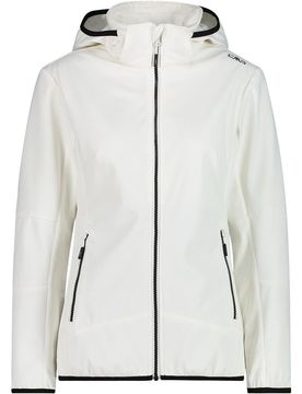 Woman jacket zip hood chaqueta softshell mujer Blanco (40)