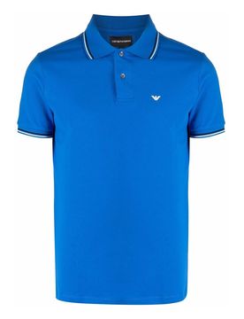 Polo in cotone con logo
