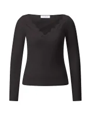 Langarmshirt braun S damen