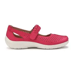 Wide Fit 'Quake II' Classic Mary Janes - Bright Pink - Size: 8