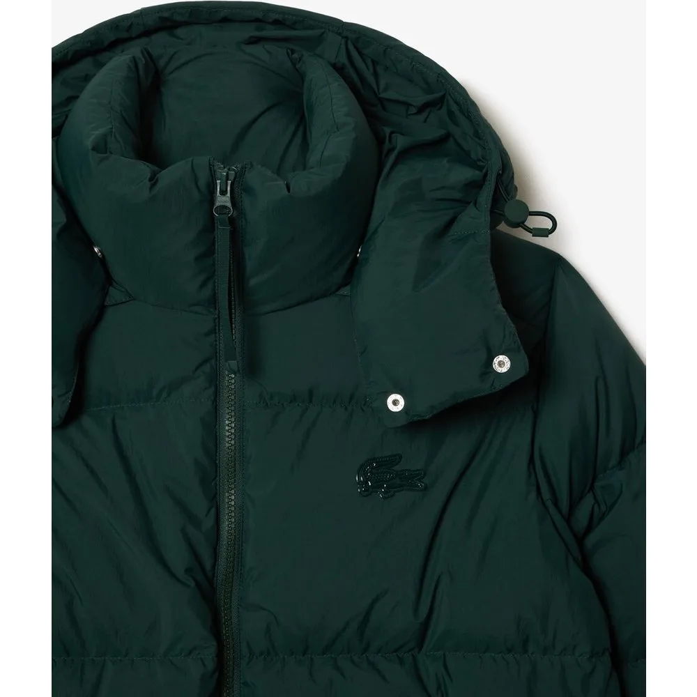 Chaqueta de mujer con capucha acolchada de corte holgado - Lacoste - FashionsVida
