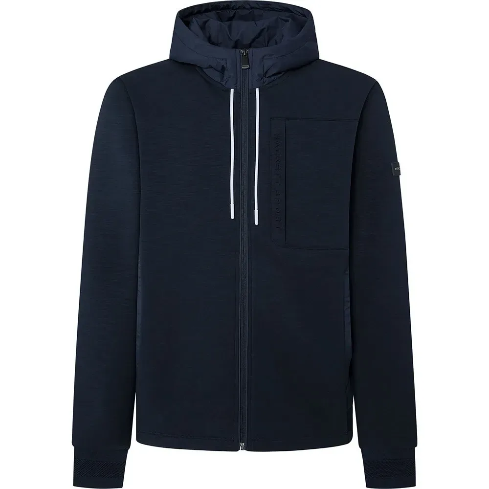 Felpa Con Zip Commuter Navy XL - Hackett - FashionsVida