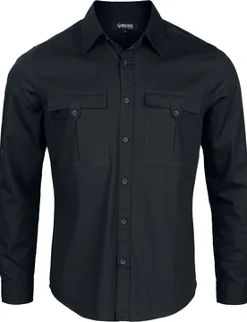 Gothic Langarmhemd - Bound To Darkness - M bis 5XL - für Männer - Größe L - schwarz - Männer - male - Gothicana by EMP - FashionsVida