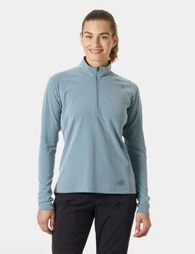 Women's Tyri Half-Zip Navy XS - Washed Navy Blue - Female - Helly Hansen - FashionsVida