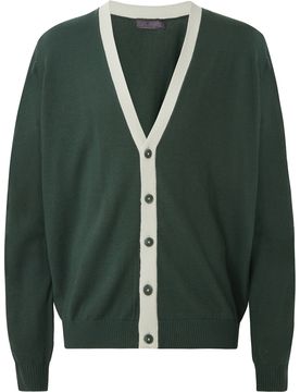 Cross Jacke Block Cardigan, gruen s