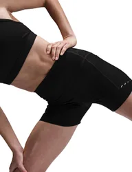Swift High Waisted Running Shorts Black Mix female