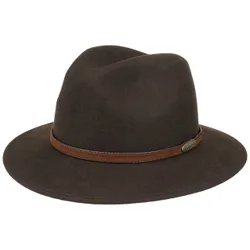 Casual Traveller Wool Felt Hat by - dark brown - Size: 63 cm