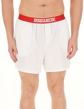 Boxer con logo BIANCO M