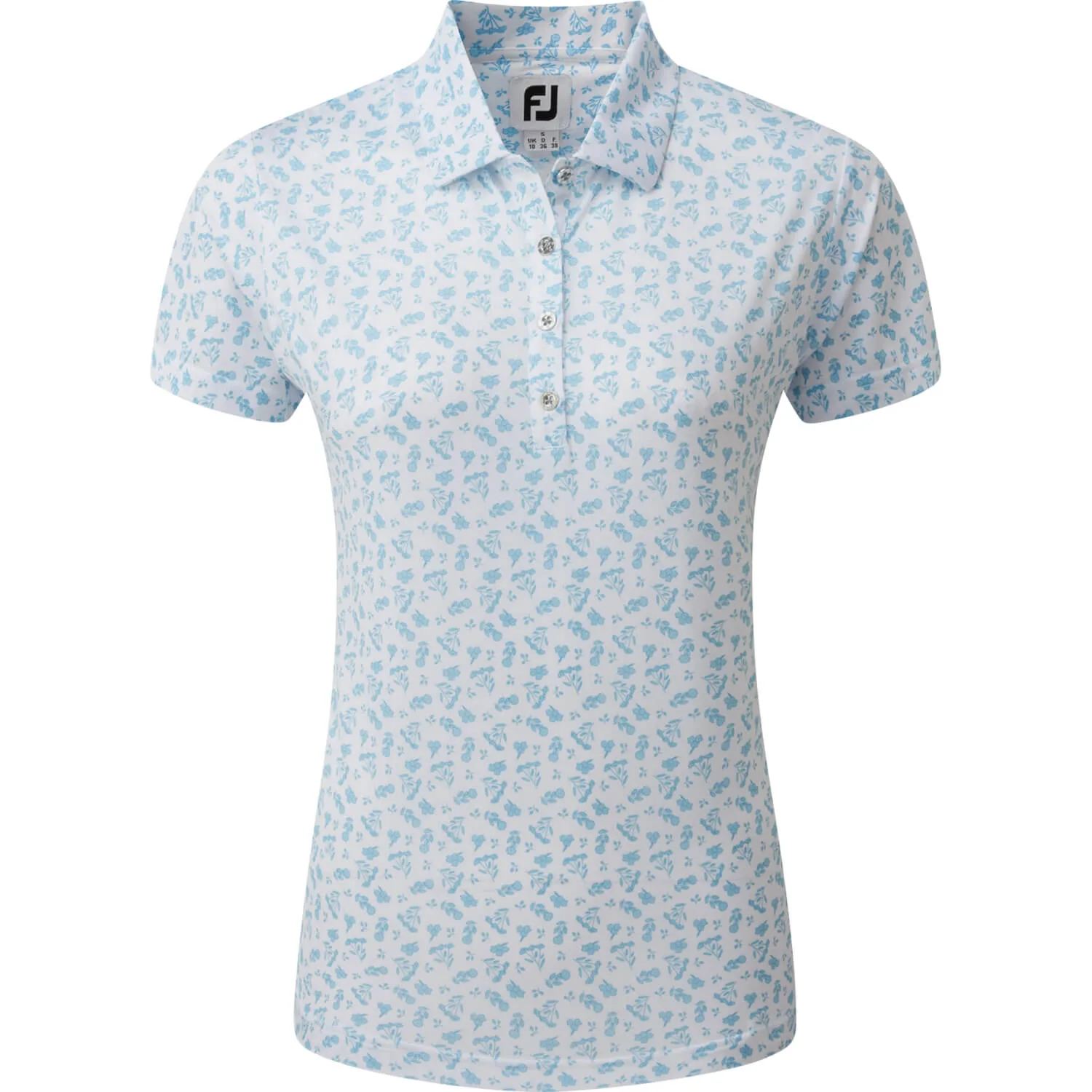 FootJoy Polo Floral, weiss/blau l - FootJoy - FashionsVida