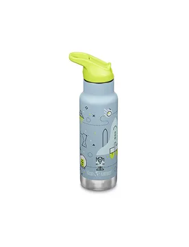 Borraccia per bambini Classic 355ml Flip Sport Cap isolante azzurro - Klean Kanteen - FashionsVida