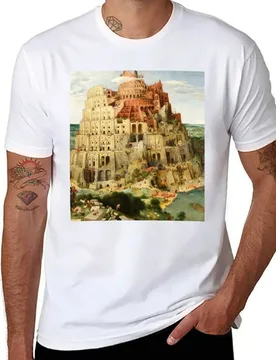 HD. The (Great) Tower of Babel, by Pieter Bruegel the Elder. HIGH DEFINITION T-Shirt mens graphic t shirts T-Shirt - Aliexpress - FashionsVida
