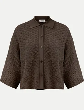 Strick-Poloshirt LOYSIA Braun L - Drykorn - FashionsVida