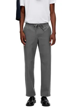 Pantaloni 196 Robert String Straight Fit Grey Melange XL