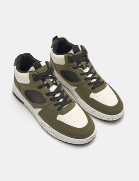 Sneakers alla caviglia - verde-marrone