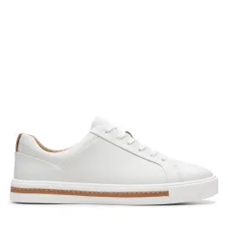Women's Un Maui Lace White Leather Trainers Size: 5.5-Standard Fit - White - Size: 5.5-Standard Fit