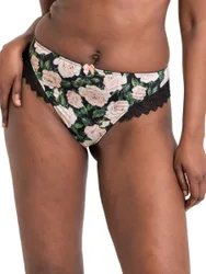 Womens Wild One Brazilian - Black Polyamide - Size 2xl