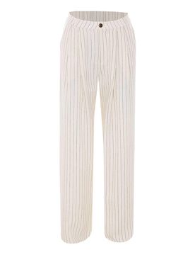 Eleh Pantaloni a righe bianche