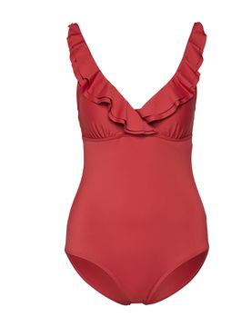 JETTE Traje de baño rojo fuego