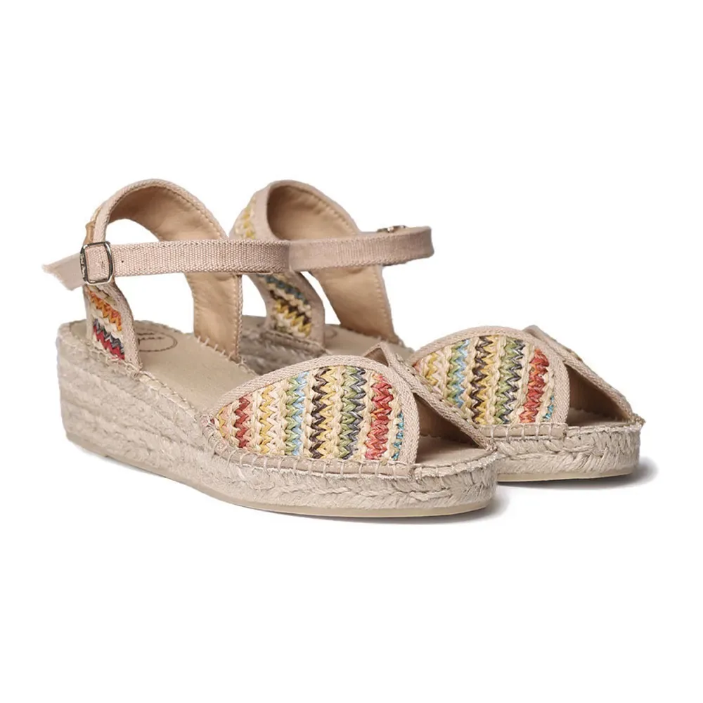 Espadrillas Con Zeppa Bella-ma Multicolor EU 41 - Toni Pons - FashionsVida