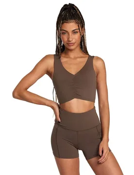 Soutien-gorge De Sport à Impact Moyen Superbad Major Brown S - Rvca - FashionsVida