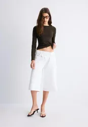 Basic-Langarmshirt Braun L