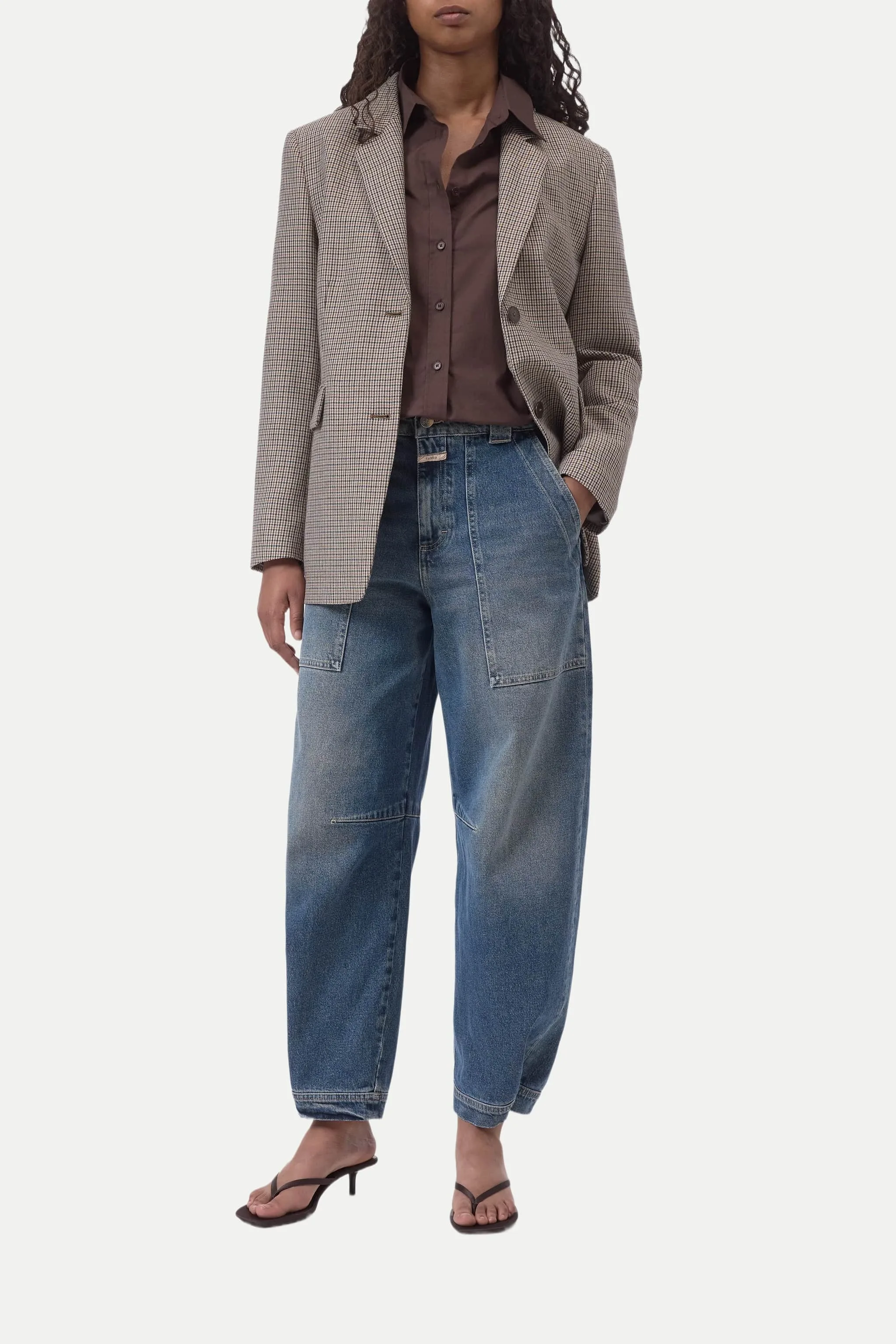 Barrel- Jeans Rhannon Blau 27/32 - Closed - FashionsVida