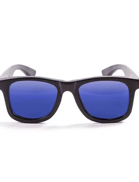 Kenedy Polarized Sunglasses Bamboo Black / Blue One Size Men,Women - Ocean Sunglasses - FashionsVida