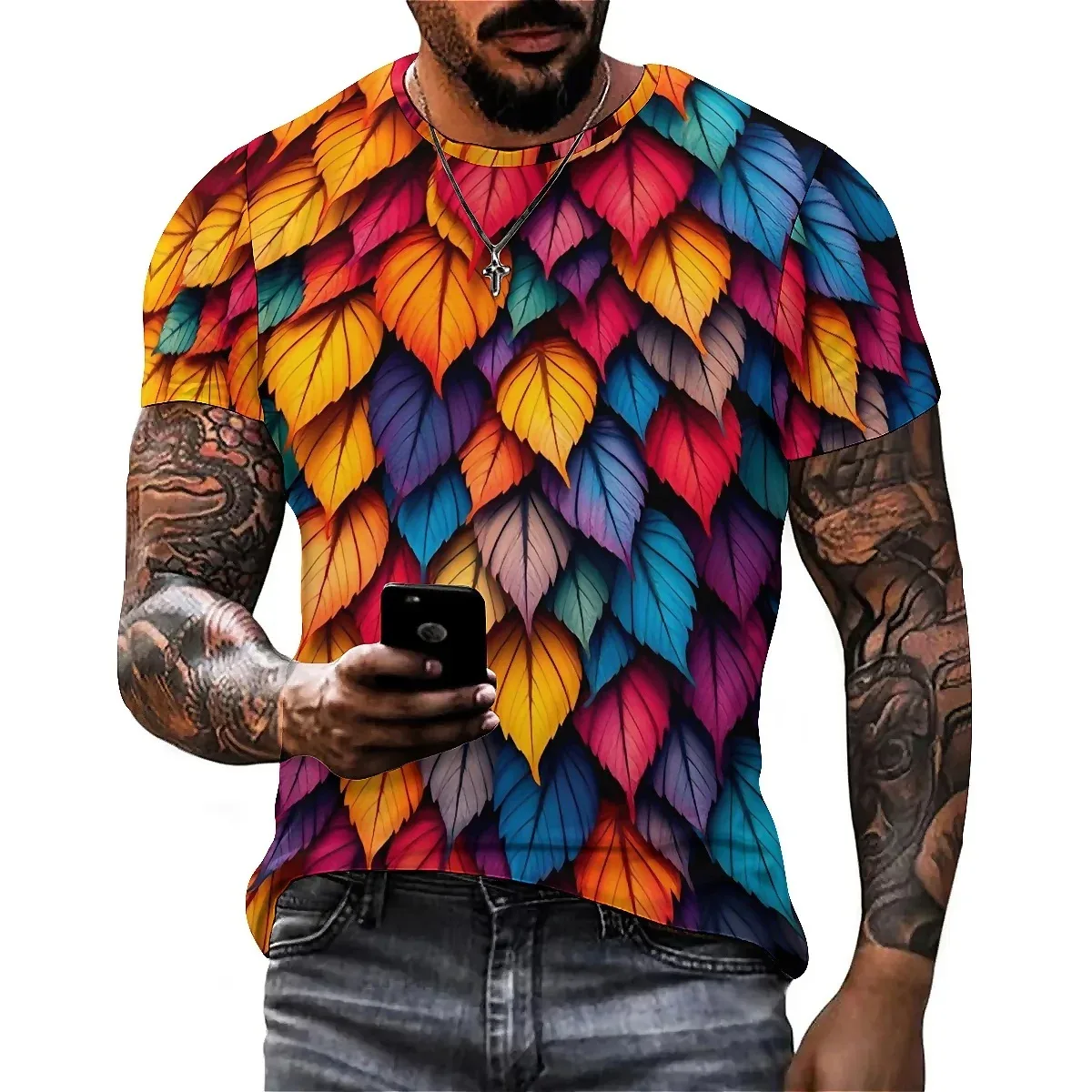 Christmas Fun Pattern Men's 3D Printed Short-Sleeve T-Shirt - Men's Top - Aliexpress - FashionsVida