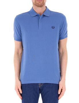 Polo in cotone AZZURRO POLVERE S
