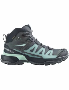 Chaussures de randonnée en GORE-TEX - X Ultra 360 Mid GTX W Turbulence / Carbon / Tourmaline - Taille 41 1/3 - Gris - Salomon - FashionsVida