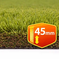 Césped artificial Alpes 45mm rollo 1x20m, 11.000 Dtex, peso total 3.912g-m²