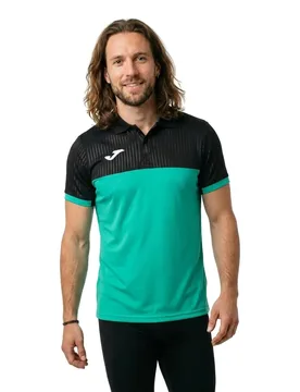 Montreal Short Sleeve Polo Green S - Joma - FashionsVida