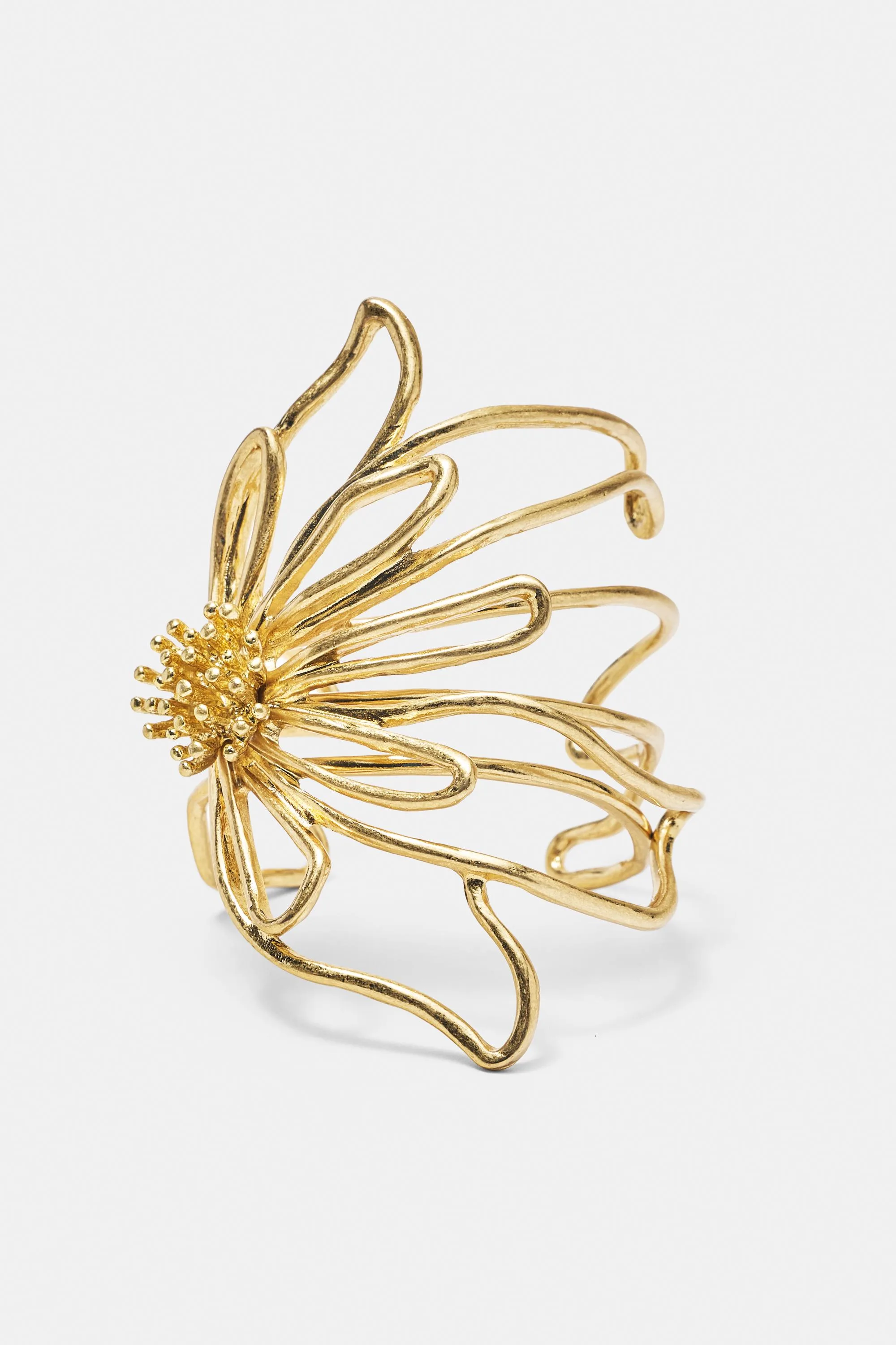 Floral Rigid Bracelet (Size: ) - Pull&bear - FashionsVida