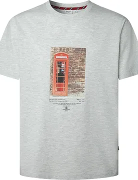 T-shirt à Manches Courtes Troy Light Grey Marl M