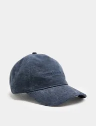 Pure Cotton Embroidered Baseball Cap Blue Mix male