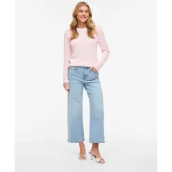 Pantalón vaquero ancho de mujer