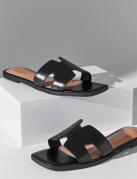 Sandalias planas de moda para mujer con vibra de vacaciones de verano, zapatos de primavera, zapatos de primavera break, zapatos de vacaciones de Sema - Shein - FashionsVida