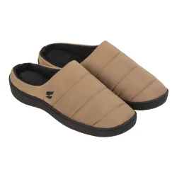Mens Winter Comfy Slip On Slippers - Green - Size Medium