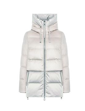 Parka Cappuccio Regolabile Avorio KEIKO