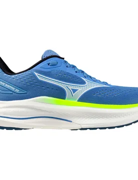 Wave Inspire 22 Running Shoes Ultramarine / White / Lightning Yellow UK 6.5 Women - Mizuno - FashionsVida