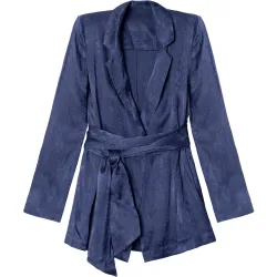 Blazer de traje de mujer con fajín