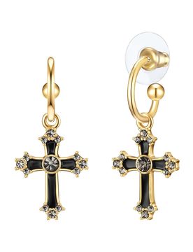 Lulu & Jane Pendientes oro / negro