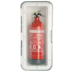 Fire Extinguisher Storage Case 2kg White / Transparent One Size unisex