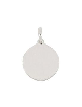 Ciondolo medaglia personalizzabile Oro bianco 803321703105