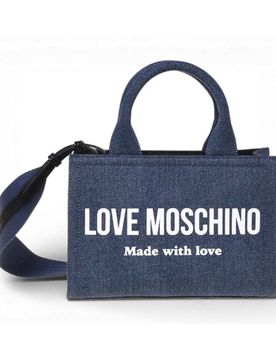 Borsa Denim Donna Blu in Tessuto